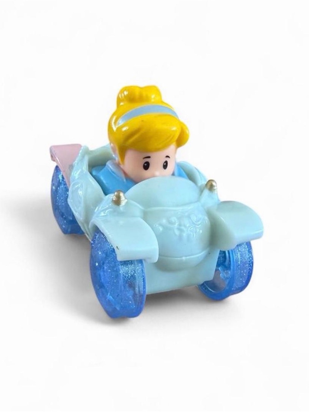 Fisher-Price Little People Disney Princess Cinderella Wheelies Blue Car 2013